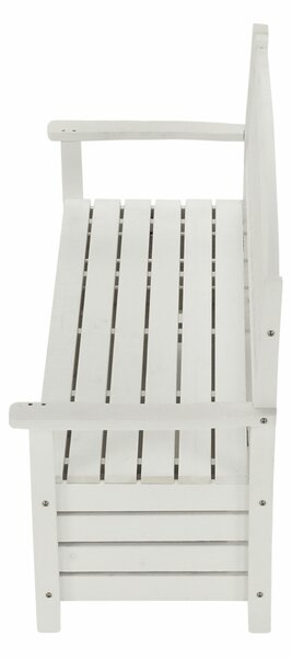 KONDELA Bancă de grădină, alb, 150cm, AMULA