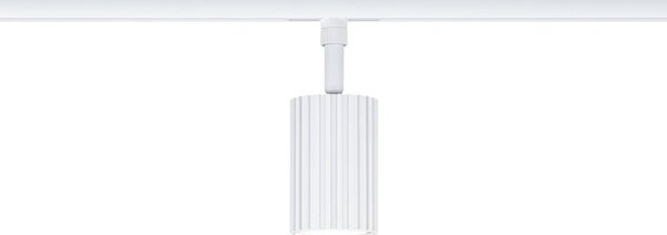Paulmann URail Spot pe șină Lirena, alb, Ø 6 cm, GU10, reglabil, Alb, Camera de zi / sufragerie, Metal, Modern
