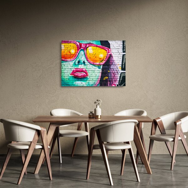 Tablou pe sticlă - Graffiti (70x50 cm)