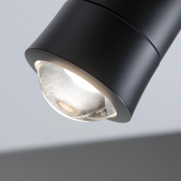 Paulmann URail Smart LED Spot pe șină Tarie, negru CCT RGB, reglabil, Negru, Camera de zi / sufragerie, Plastic, Modern