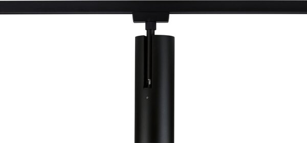 Paulmann Spot cu șină LED URail Theron, negru, 3.000 K, Ø 6 cm, reglabil, Negru, Camera de zi / sufragerie, Plastic, Modern