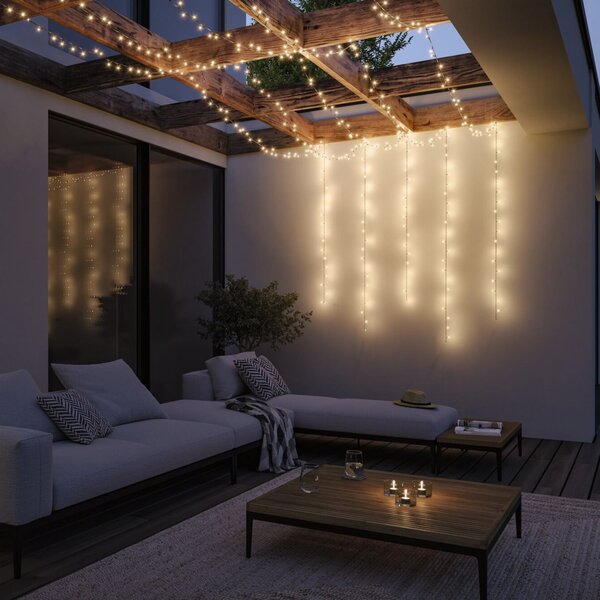 Paulmann Plug & Shine Ghirlandă luminoasă Yuna 10 m, 3.000 K, negru, reglabil, Negru, Plastic, Modern