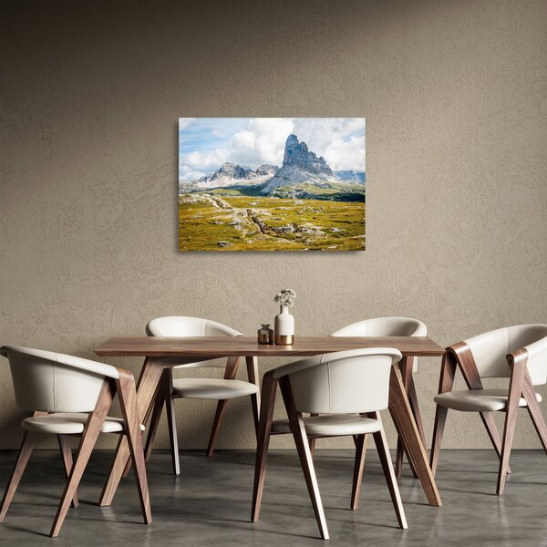 Tablou pe sticlă - Dolomite italiene (70x50 cm)