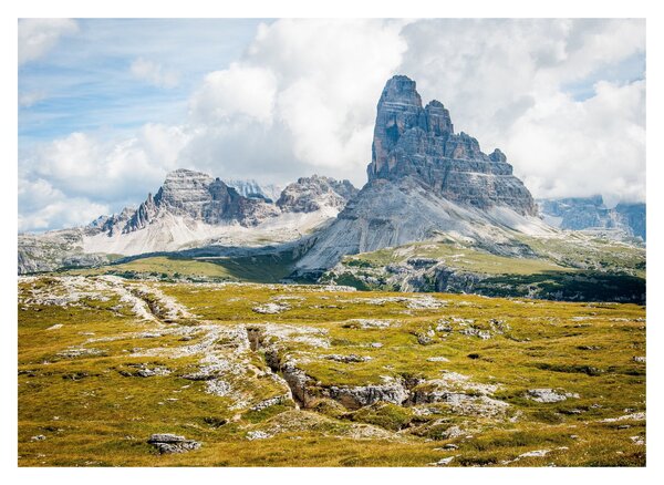 Tablou pe sticlă - Dolomite italiene (70x50 cm)