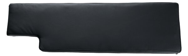 KONDELA Colţar, negru/negru şuviţat, TONIKS