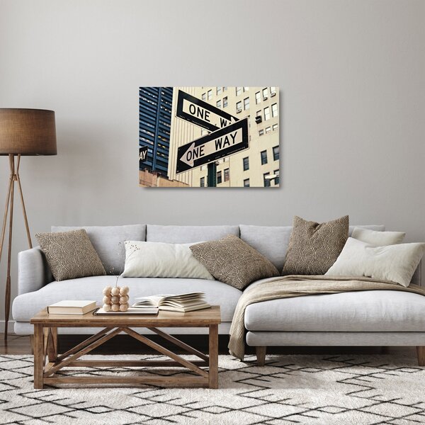 Tablou pe sticlă - New York ONE WAY (70x50 cm)