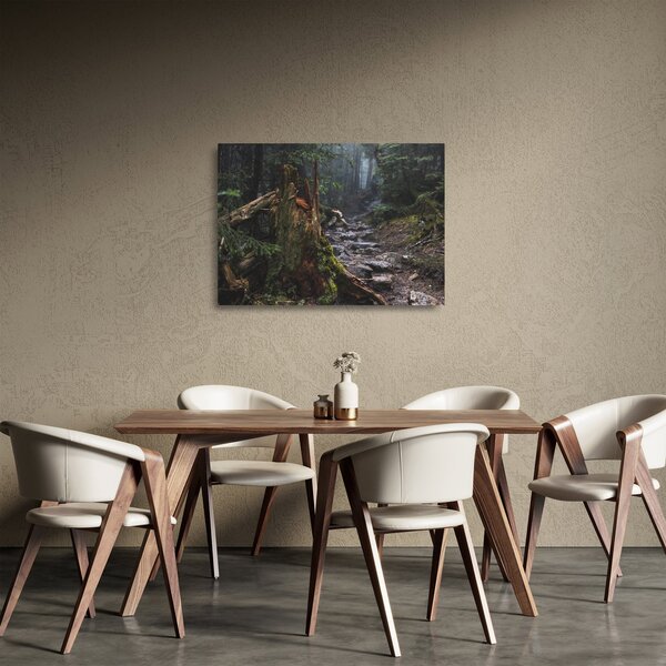 Tablou pe sticlă - În pădure (70x50 cm)