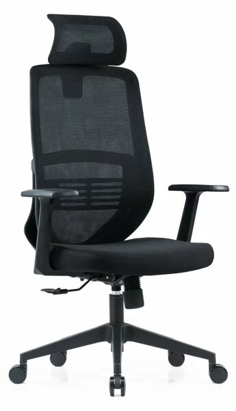 Scaun de birou ergonomic ComfortPro, suport lombar fix ,culoare negru, dimensiuni 670*685*1130-1210 mm