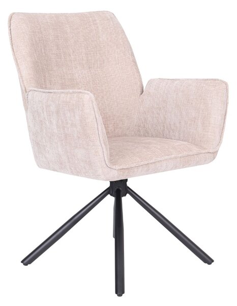 Scaun de dining pivotant Lozano bej