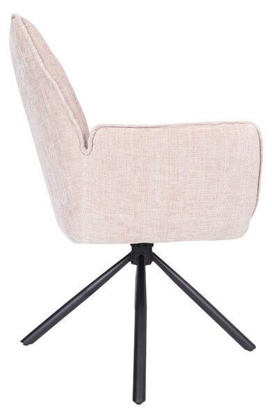 Scaun de dining pivotant Lozano bej