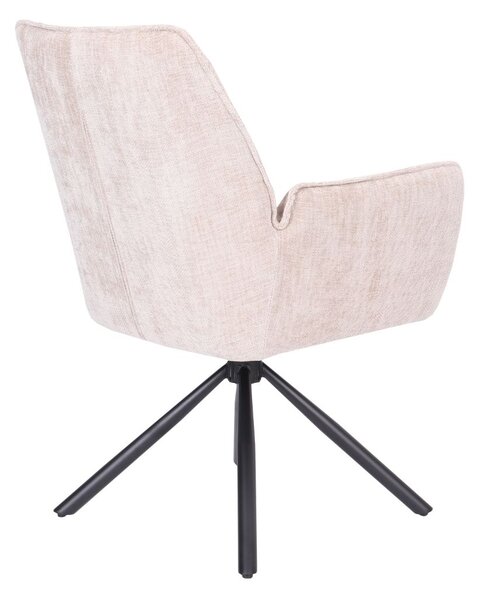 Scaun de dining pivotant Lozano bej