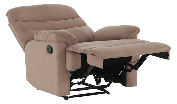 KONDELA Fotoliu de masaj, reglabil, material textil grej TAUPE, LAMBERT