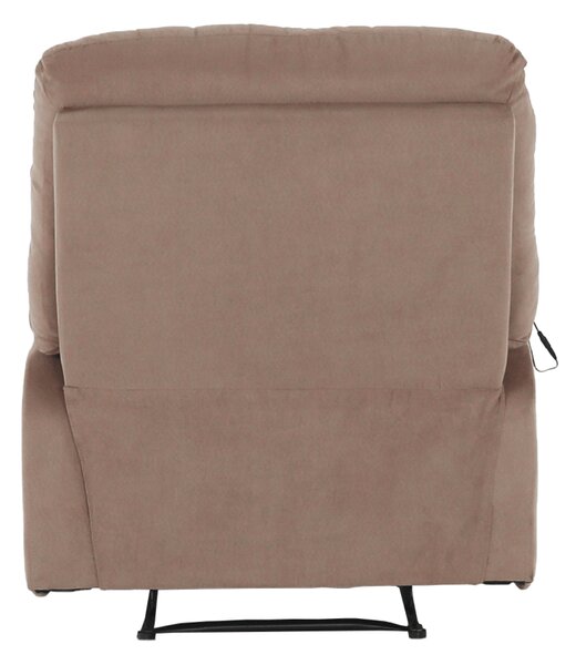 KONDELA Fotoliu de masaj, reglabil, material textil grej TAUPE, LAMBERT