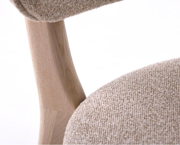Scaun de dining Stilo, stejar albit