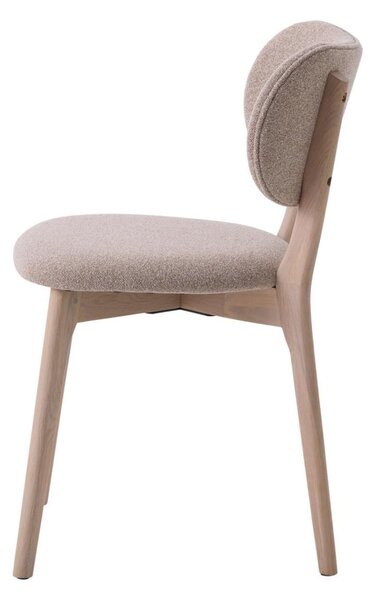 Scaun de dining Stilo, stejar albit