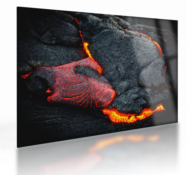 Tablou pe sticlă - Lava (70x50 cm)