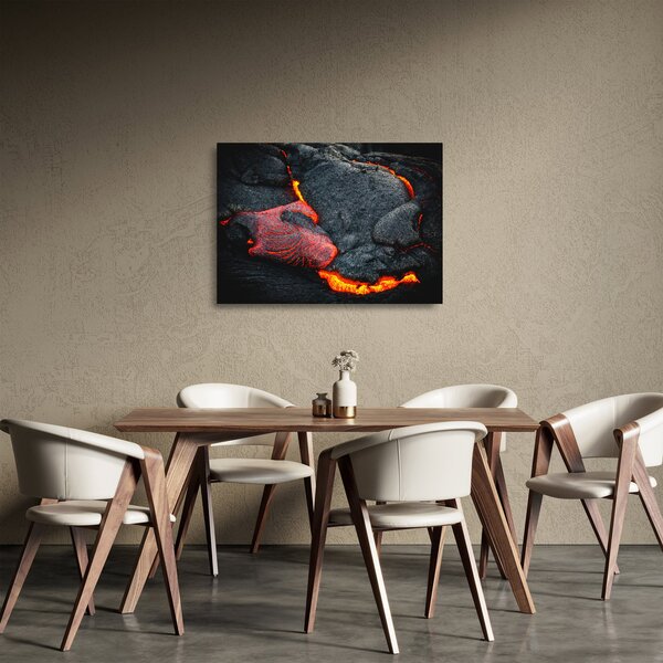Tablou pe sticlă - Lava (70x50 cm)
