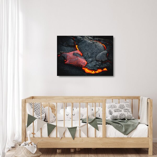 Tablou pe sticlă - Lava (70x50 cm)