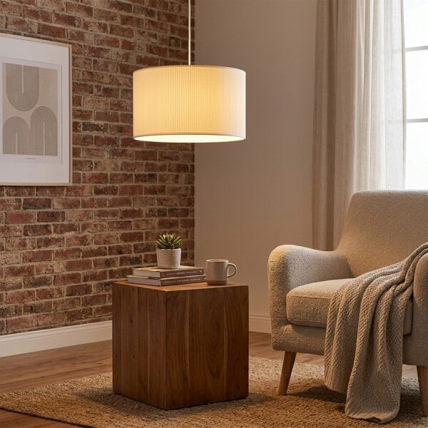 Brilagi - Lustră suspendată pe cablu SIRIJA MODERN 1xE27/60W/230V diam. 35 cm crem