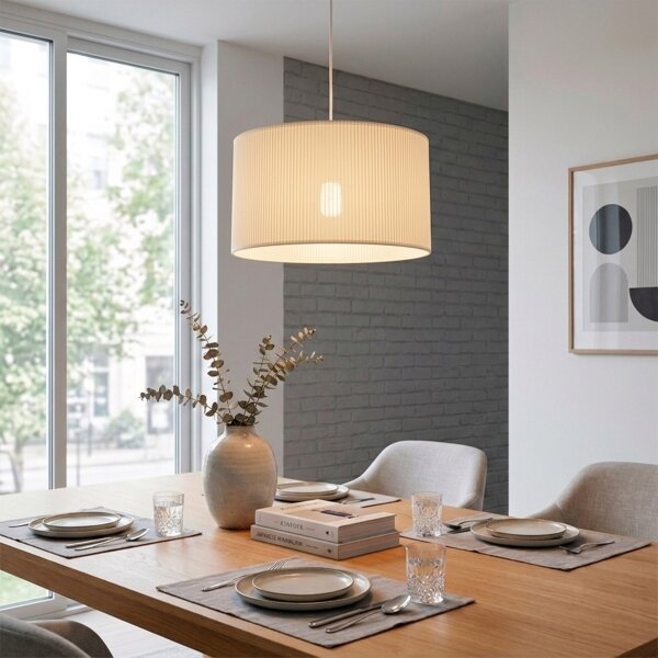 Brilagi - Lustră suspendată pe cablu SIRIJA MODERN 1xE27/60W/230V diam. 35 cm crem
