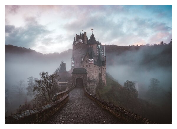 Tablou pe sticlă - Eltz Castle, Germania (70x50 cm)