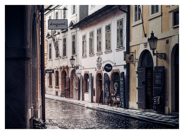 Tablou pe sticlă - Strada din Praga (70x50 cm)