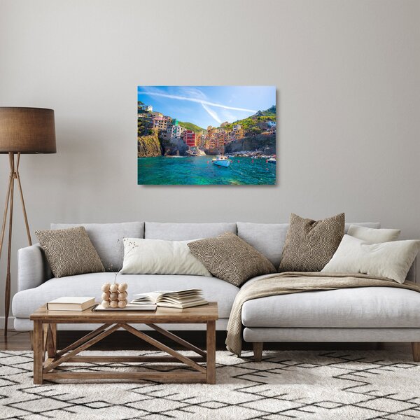 Tablou pe sticlă - Pe Marea mediterană (70x50 cm)