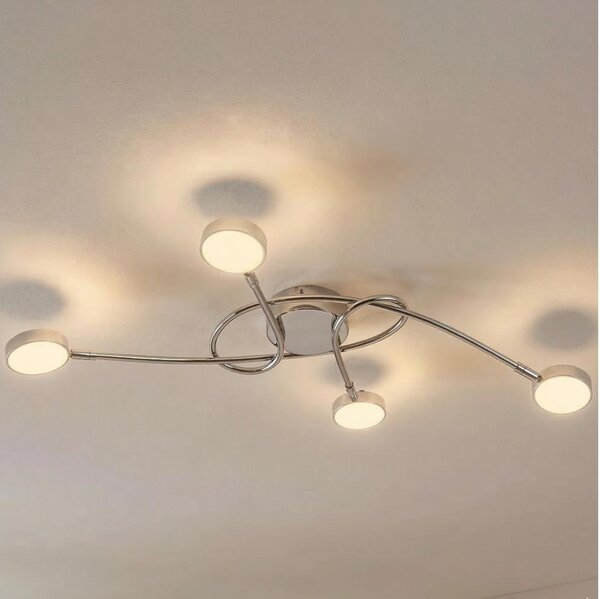 Eglo 32996 - Lustră aplicată SALTO 4xLED/5,4W/230V, crom lucios