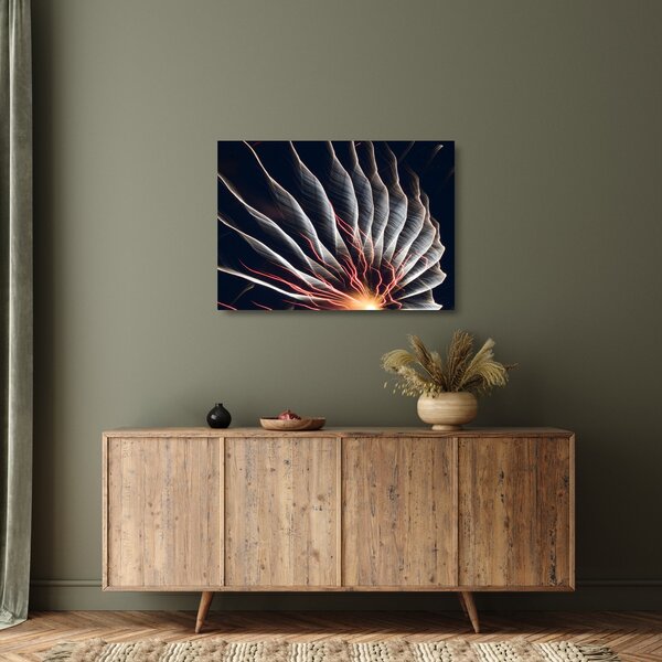 Tablou pe sticlă - Descărcare de lumini (70x50 cm)