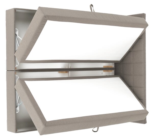 KONDELA Pat tip BOXSPRING 180x200, taupe gri-maro, FERATA TV KOMFORT