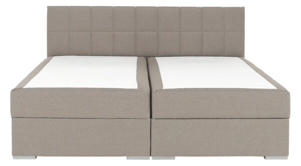 KONDELA Pat tip BOXSPRING 180x200, taupe gri-maro, FERATA TV KOMFORT