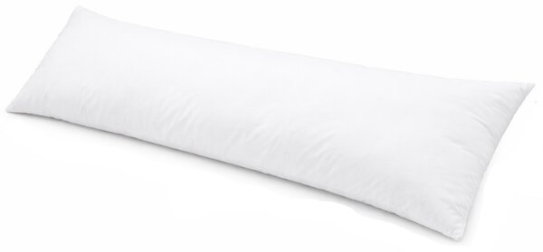 Perna pentru dormit lateral cu husa din bumbac detasabila 145x45 cm Kidizi, culoare alba