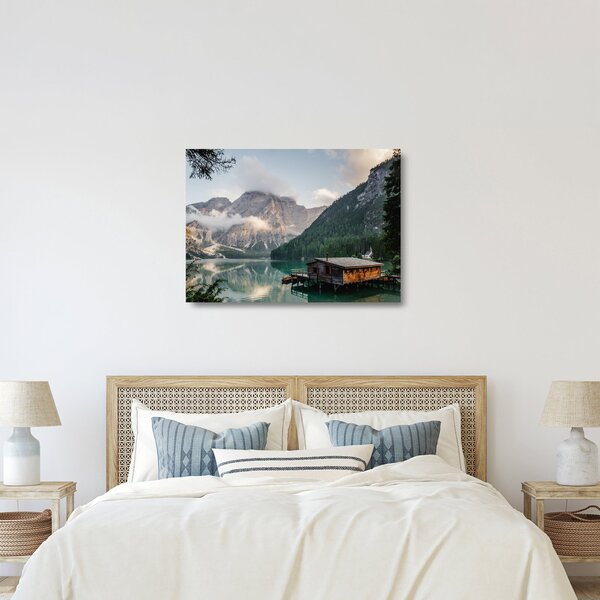 Tablou pe sticlă - Lake Prags (70x50 cm)