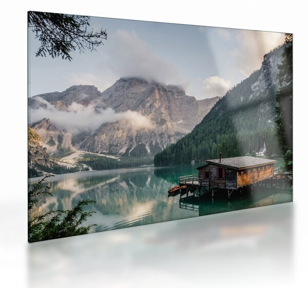 Tablou pe sticlă - Lake Prags (70x50 cm)