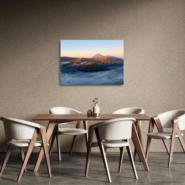 Tablou pe sticlă cu muntele Bromo în Indonesia (70x50 cm)