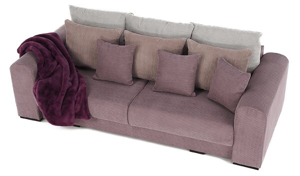 KONDELA Canapea foarte spaţioasă, violet, roz învechit, bej, GILEN BIG SOFA