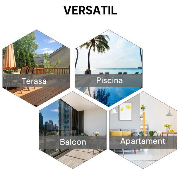 Outsunny Set 2 Scaune de Grădină Pliabile cu Brațe, Scaune pentru Prânz de Exterior din Metal și Texteline, pentru Terasă, Balcon, Curte, Interior și Exterior, 58x64x94cm, Negru | Aosom Romania