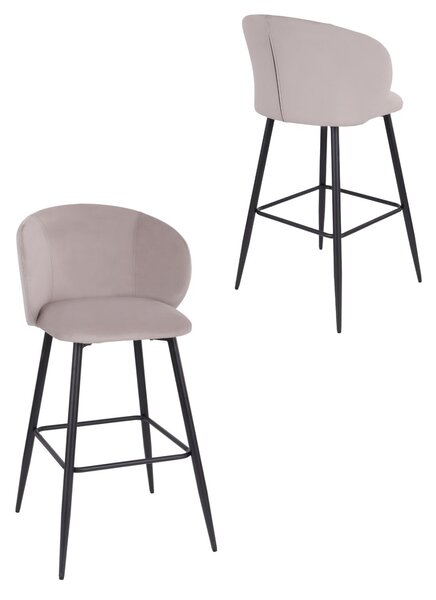 Scaun de bar Ganta Black bej