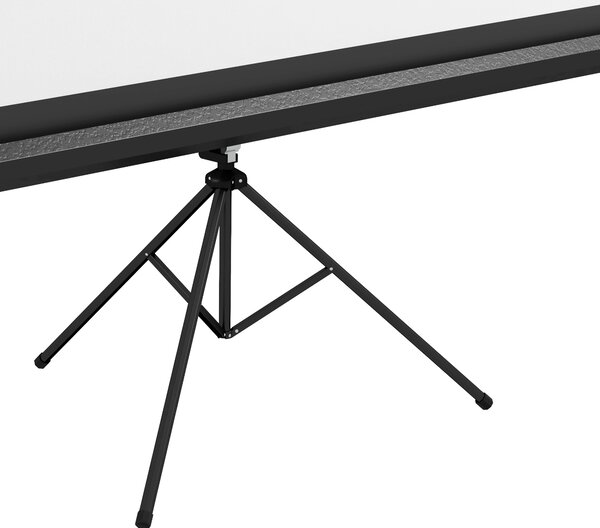 Ecran Proiector HOMCOM Pliabil de 100" Format 16:9 cu Treppied Reglabil, 235.8x8x136 cm, Negru | Aosom Romania