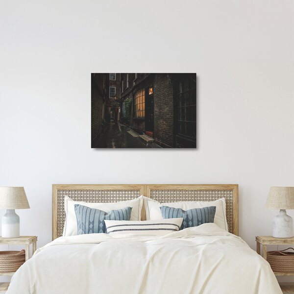 Tablou pe sticlă -Strada din Londra (70x50 cm)