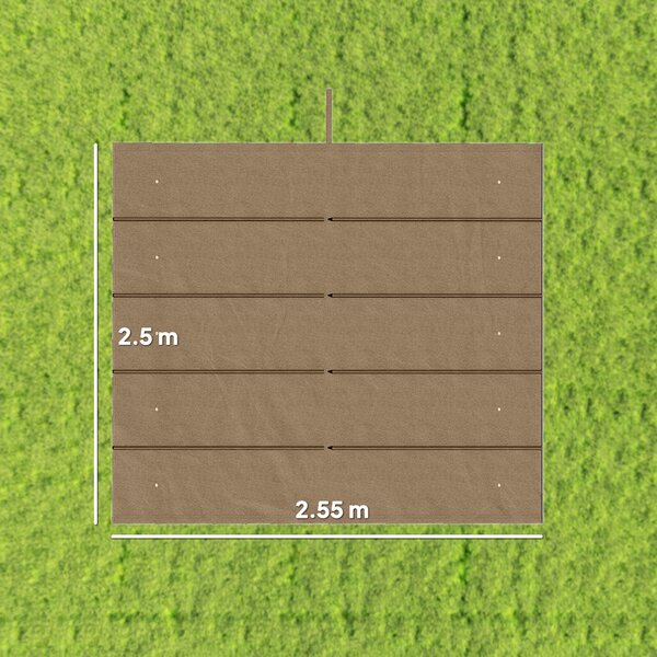 Outsunny Tettuccio di Ricambio per Gazebo 3x3 m con 10 Fori di Drenaggio Grigio | Aosom Romania