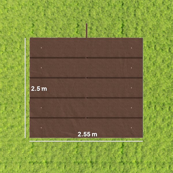 Outsunny Tettuccio di Ricambio per Gazebo 3x3 m con 10 Fori di Drenaggio Grigio | Aosom Romania