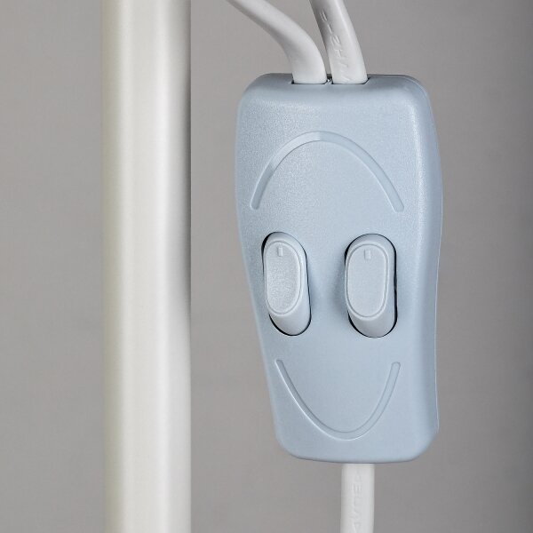 Brilagi - Lampadar ARIANA 1xE27/100W/230V + 1xE14/25W alb