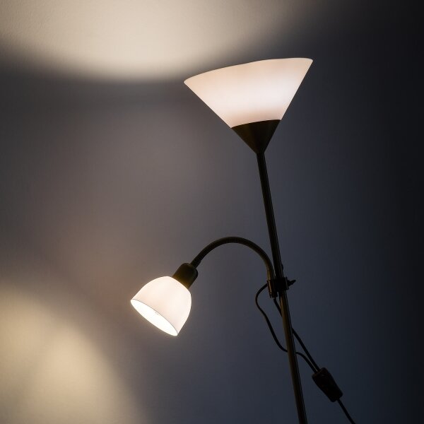 Brilagi - Lampadar ARIANA 1xE27/100W/230V + 1xE14/25W auriu