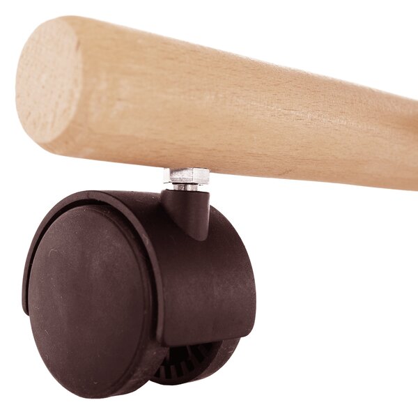 KONDELA Scaun genunchi ergonomic, negru / fag, GROCO