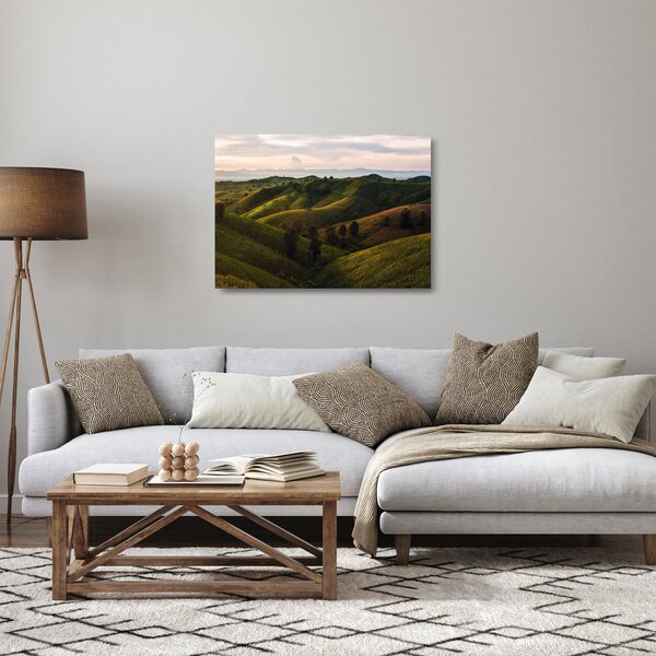 Tablou pe sticlă - Priveliște spre dealurile din Thailanda (70x50 cm)