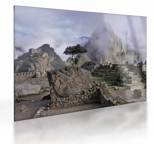 Tablou pe sticlă - Machu Picchu (70x50 cm)