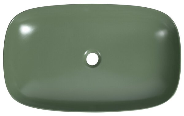 Sapho Sapho, lavoar ceramic de blat MATTEO 65x40cm, verde mat, 3064-128