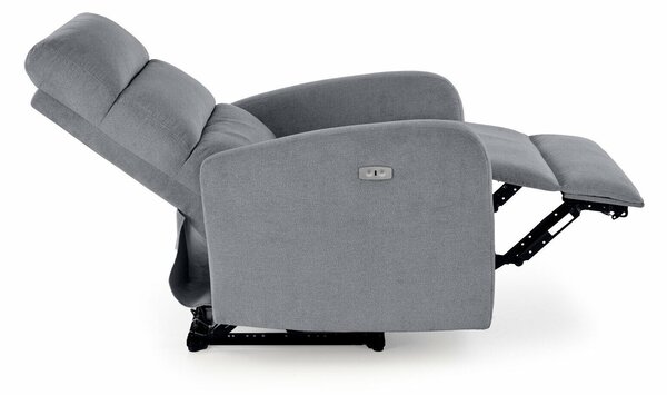 Fotoliu recliner Houston 1902, Gri, Tapiterie, 87x75x95cm, 38 kg