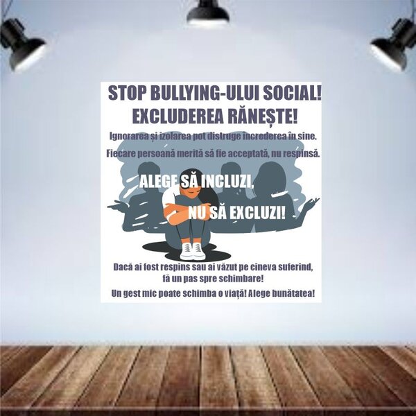 Sticker perete STOP Bullying Social
